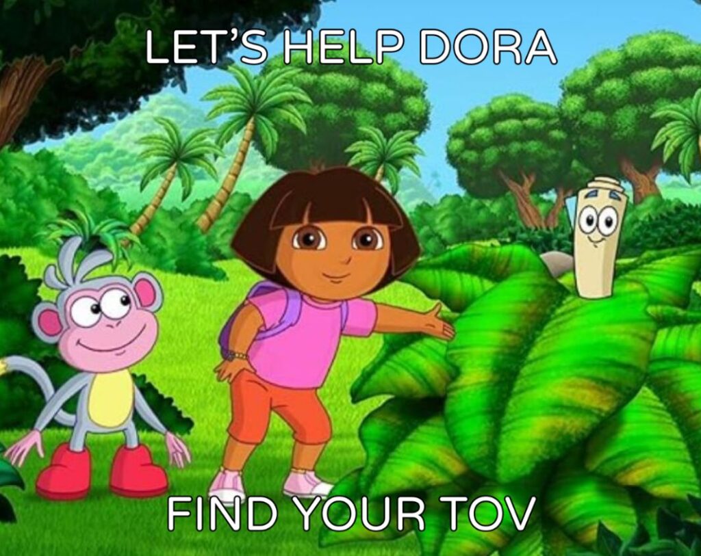 let's help dora find tov