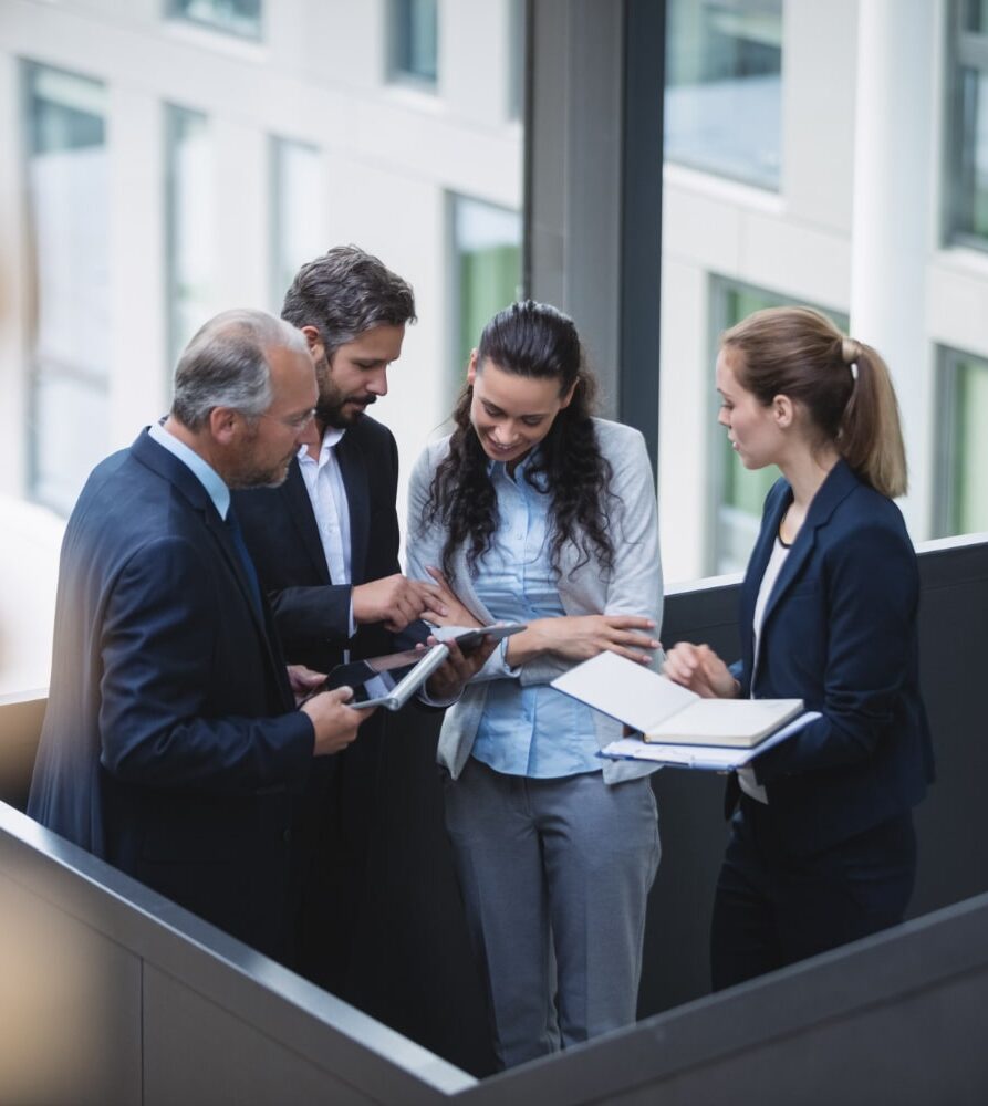 lawyers discussing a case